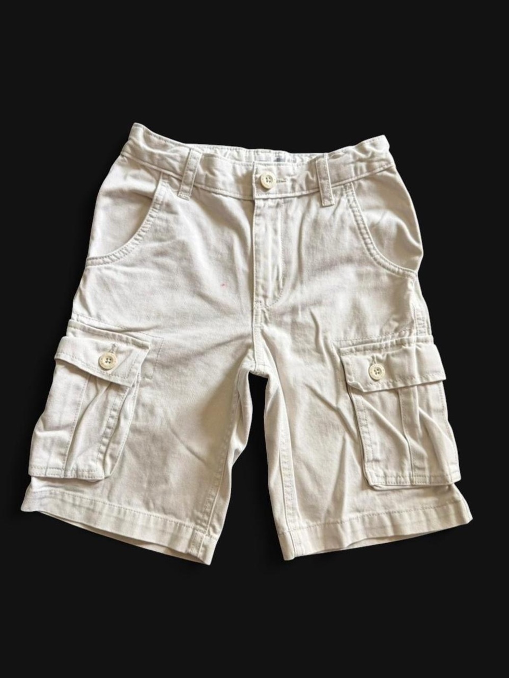Old Navy Boys Cargo Shorts Khaki Beige Size 7 Reg